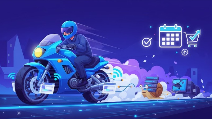 Váš web by měl jezdit stejně rychle jako motorky - artiads.com
